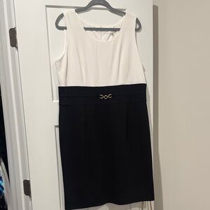Studio One Black and White Midi Dress
